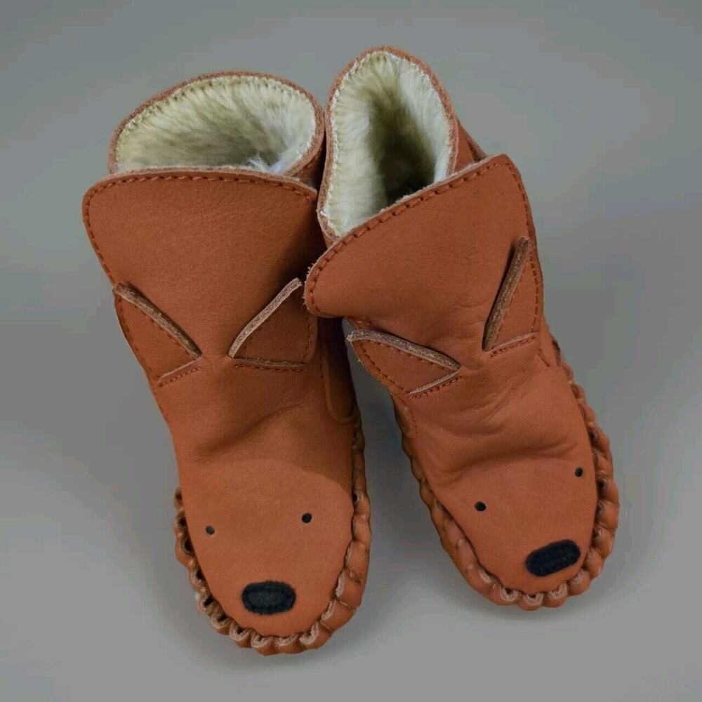 Donsje AMSTERDAM Kapi Classic Booties | FOX‎ | Maple Nubuck Size 0-6months NWOT